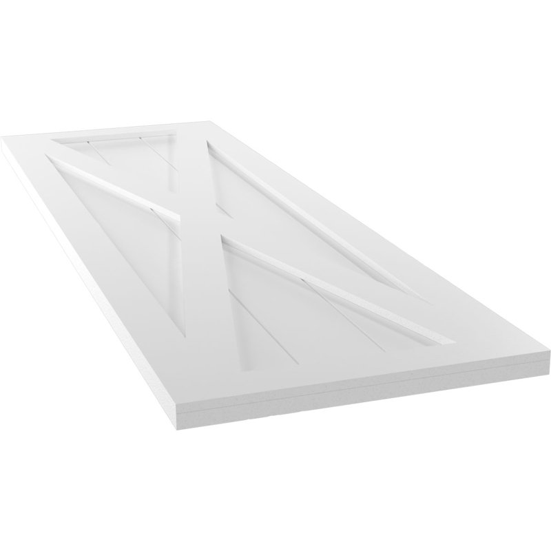 Volets à fixation fixe en PVC True Fit, 15", Sans finition, 72"