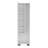Kingnston Utility Storage Cabinet for Brooms, Cleaning Supplies, and Household Organization – White