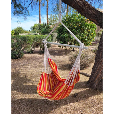 Heavy-Duty Hammock Chair Swing With Anti-Slip Steel Spreader Bar And 2 Cushions, Supports 500Lbs, Ideal For Indoor And Outdoor Use In Bedroom, Patio, Porch, Backyard