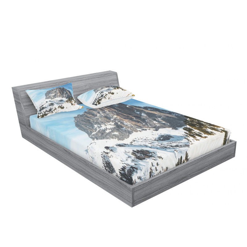Microfiber Sheet Set, Queen Sheet Set with Fitted Sheet