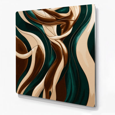Abstrait art figuratif 46 métal vert