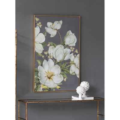 Grandes impressions murales botaniques - toile naturelle 31,5 "x 47" pour le salon, la chambre à coucher et le couloir | Idée de cadeau