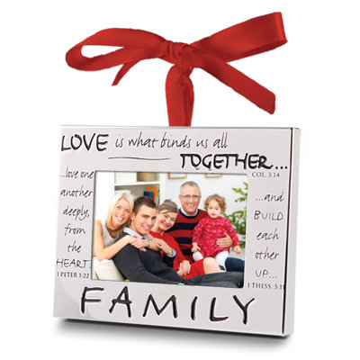 3'' Metal People Photo Ornament