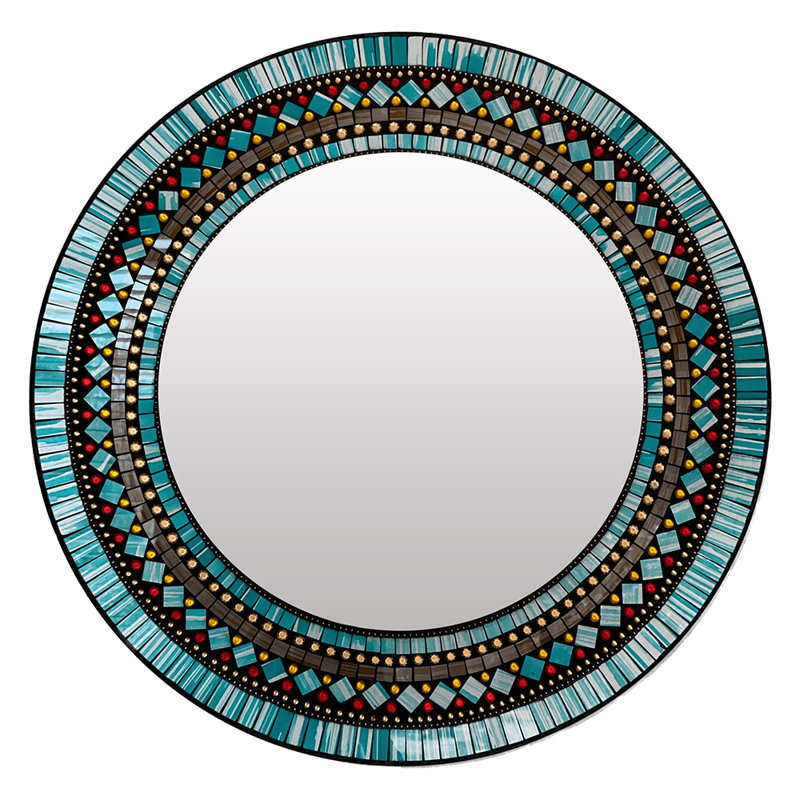 Miroir Alicien, Rouge / Vert / Brun