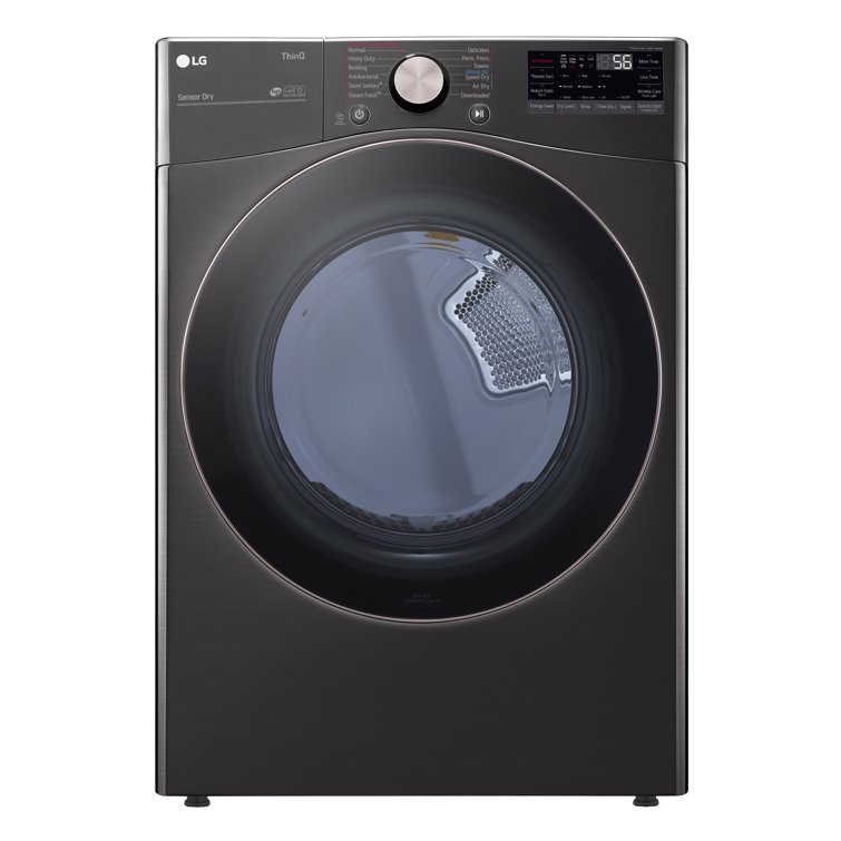 LG 7.4 cu. ft. Ultra Large Capacity Smart wi-fi Enabled Front Load Gas Dryer with TurboSteam and Built-In Intelligence