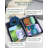 Compression Packing Cubes, 4Pcs Expandable Storage Travel Luggage Bags Organizers, Travel Cubes For Suitcase Carry On (Seasons)