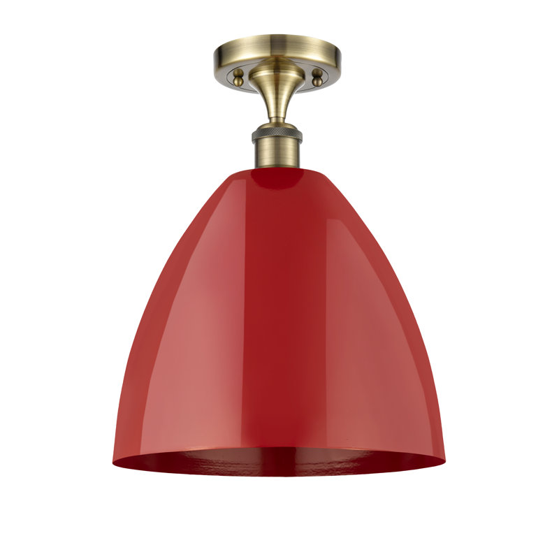 Semi encastrement, Laiton antique, Rouge