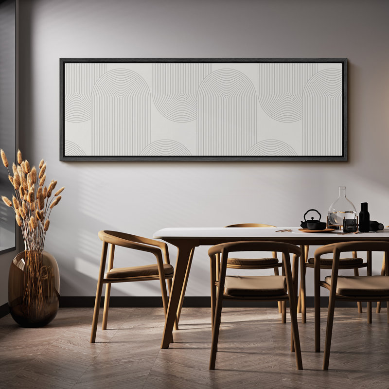 Geometric Line " Abstract Minimalist Geometric Patterns Rustic Hanging Painting Extra Large Artwork Pictures ", 20" H x 60" W