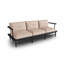 230cm Wide Metal Patio Sofa with Cushions-2124266312
