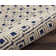 Tapis bleu marine / ivoire touffeté à la main Chism
