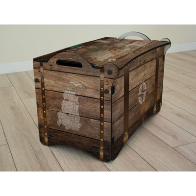 East Urban Home Solid Wood Toy Box