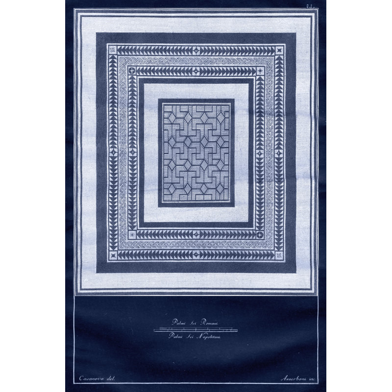 Indigo Tile IV, H 30 po x l 20 po x P 1,25 po