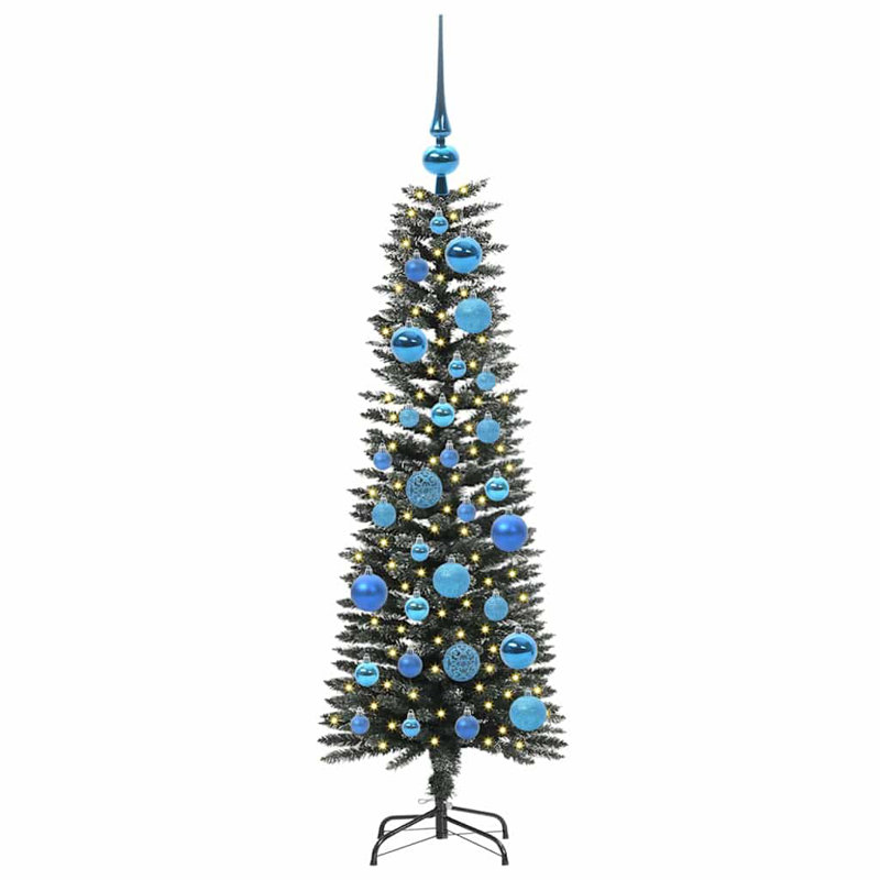 Artificial Christmas Tree with Stand, 3.94' H, Blue
