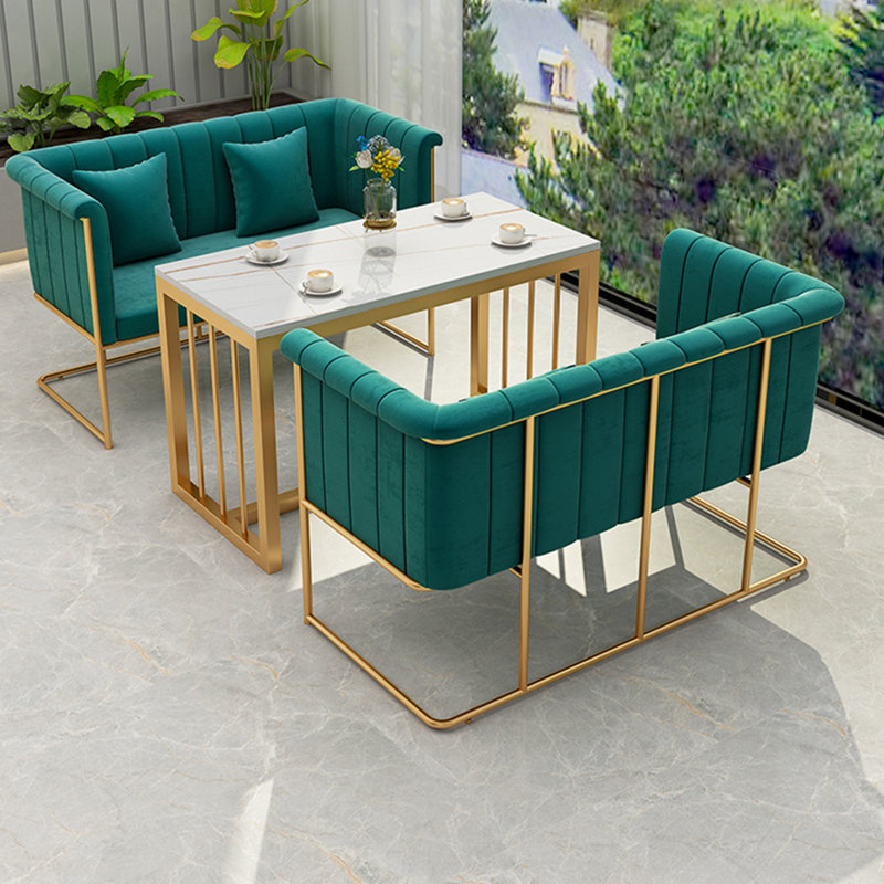 Banc rembourré en polyester clair Light Luxury, Vert foncé