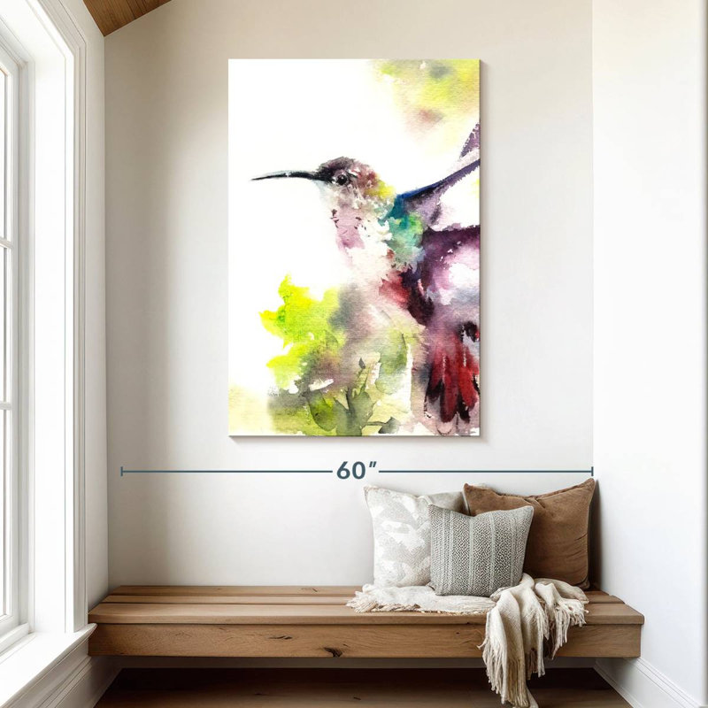 Brampt Hummingbird Hues, 48" H x 32" W