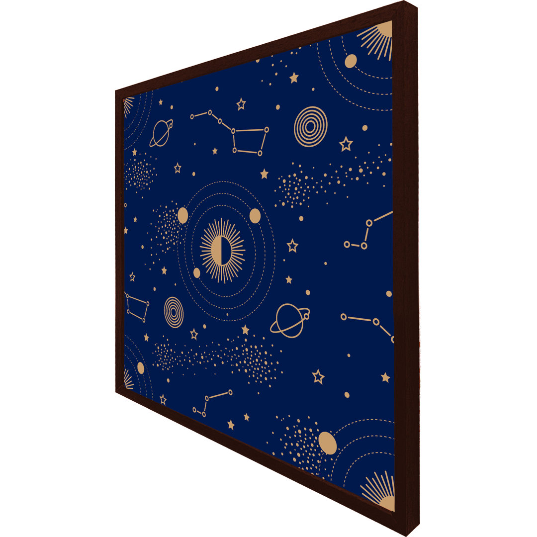 Magic Night Sky Map - Single Picture Frame Art Prints