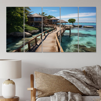 Maldives Beaches Maldives I sur toile, reproduction de 5 pièces