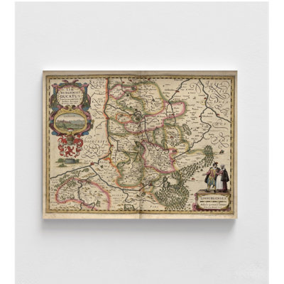 Limburg, Map Of Limburg Netherlands, European Area Map Poster Print, Vintage Map Of Limburg, Library Wall Art, Reading Room Decor