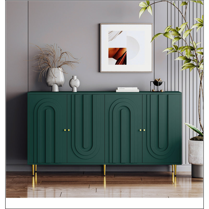 Armoire de rangement Buffet Modern, Vert