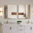 Metal Framed Square Bathrrom Mirror For Wall.-1828367895