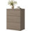 Commode à 3 tiroirs cannelée moderne avec motif escamotable