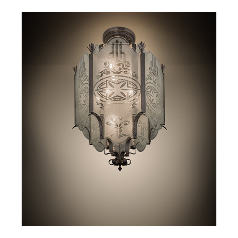 Chartres 12 - Light Semi Flush Mount