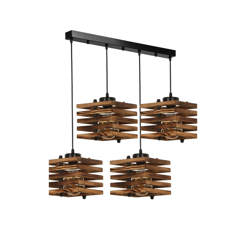 Kodi 4 - Light Kitchen Island Pendant, Brown