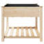 Garden Planter with Shelf Solid Fir Wood Outdoor Wooden Box Deck-578335110