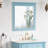 Modern 33'' H Bathroom Rectangular Solid Wood Framed Mirror-951295166-951295167