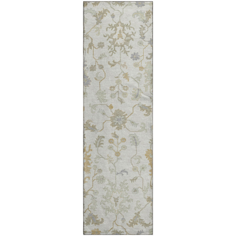 Premium Machine Washable Grilli AMF1854 Global Rug, Runner 2'3" x 7'6"
