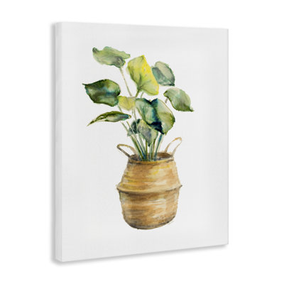 Plante sur poterie, art mural par Lanie Loreth