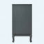 Buffet rétro à 4 portes avec portes en verre et en rotin artificiel, grande armoire de rangement avec tablette réglable, console décorative pour le salon, la salle à manger ou le vestibule-959580527