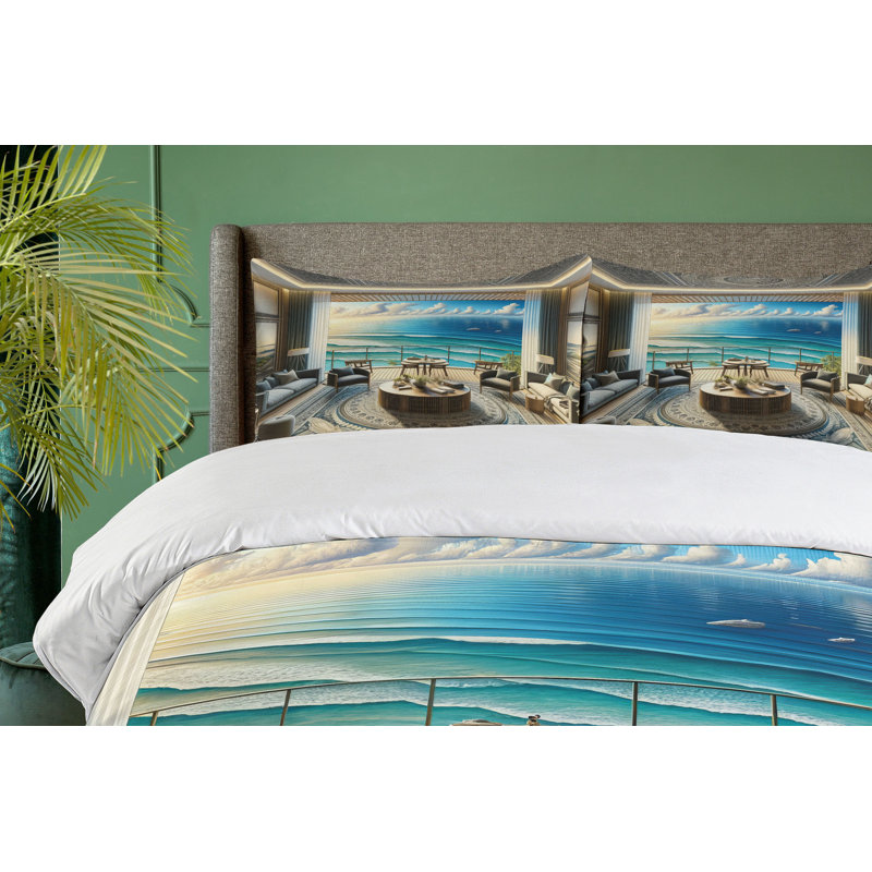 Fantasy Scenery Duvet Cover, California King Duvet Cover + 2 Standard Shams