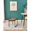 Modern Faux Leather Upholstered Bench With Metal Base-899421928