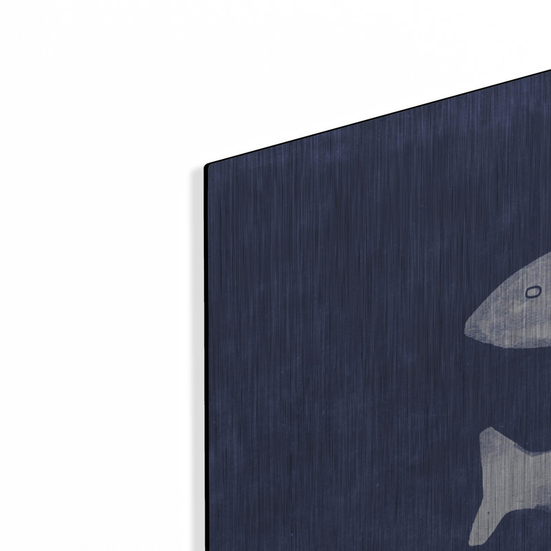 «Indigo Fish» par Linda Woods, H 36 po x l 36 po