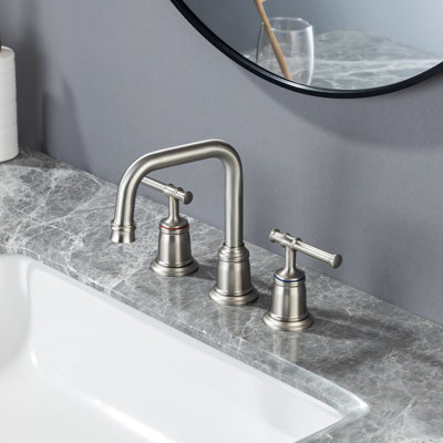 Widespread 2-handle Bathroom Sink Faucet with Drain Assembly