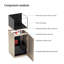Petit aquarium à filtration de fond 15,75 po Golden-913911468
