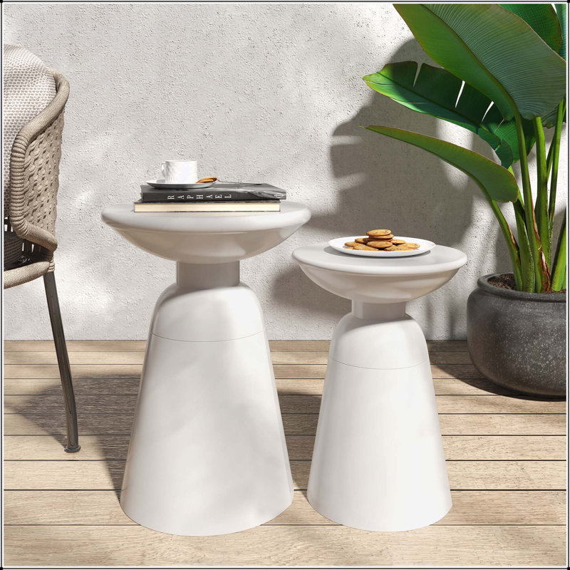Ensemble de 2 tables d'appoint Serenita, Noir