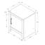 Table d'appoint de 22 po de hauteur en gris, design transitionnel pour la chambre à coucher et le salon