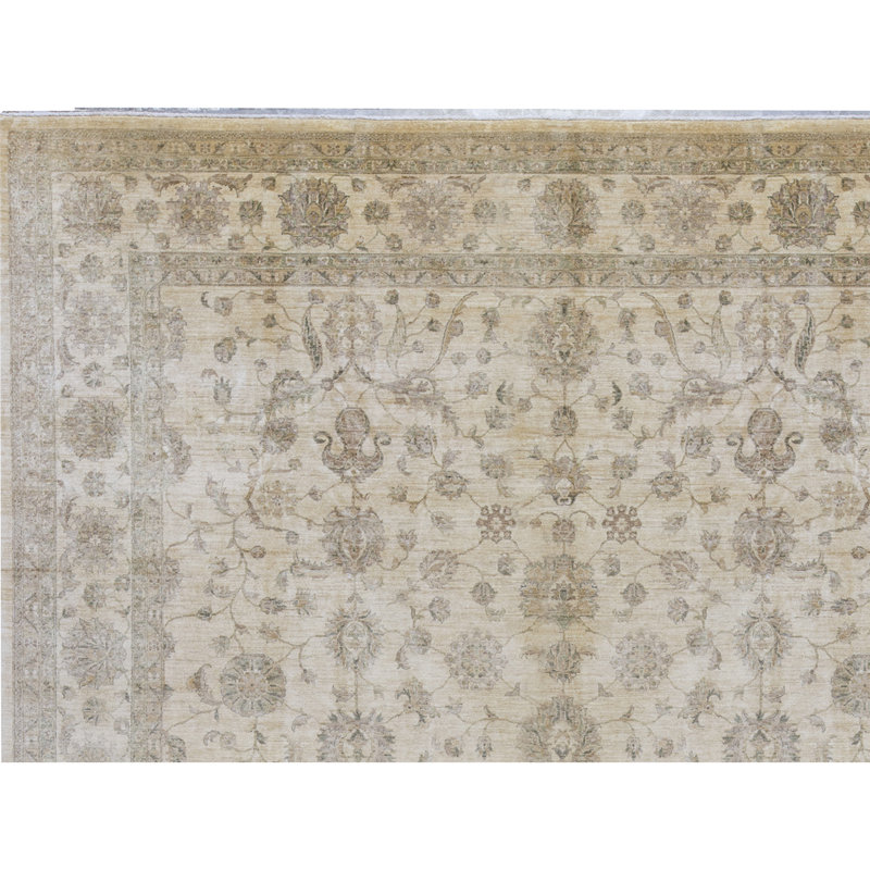 Ziegler Wool Oriental Area Rug in Beige
