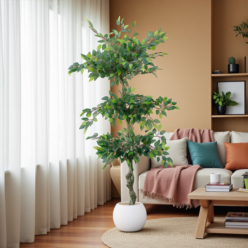 Artificial Ficus Tree In Pot