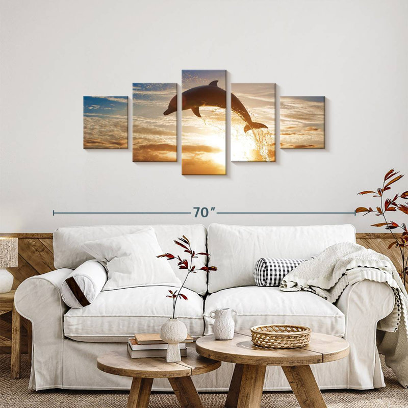 Jumping Dolphin, 24" H x 55" W