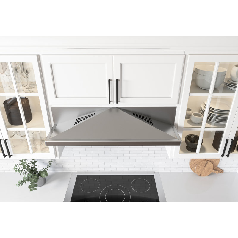 Zephyr Pyramid 30 in. 290 CFM Under Cabinet Range Hood with LED Lights in Stainless Steel