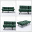 Navy Blue Convertible Folding Modern Sofa Bed – Stylish 2-Seater Sofa & Bed Combo for Small Spaces-5801345