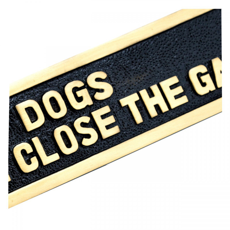 Plaques «Dogs Veuillez fermer la porte»