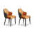 Orange / gris foncé