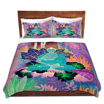 Buddha In The Jungle III Duvet Cover Set