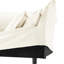 Fauteuil en chenille de couleur crème. Siège profond, housse amovible. Canapé pratique. 1 crème. Élégant et confortable