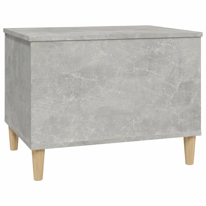 Kishaun Lift Top Four Leg Coffee Table with Storage, 45cm H x 60cm W x 44.5cm D, Concrete Grey