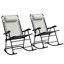 Ensemble de chaises berçantes d'extérieur 2 pièces Outsunny, ensemble de chaise berçante pliable pour patio-763475266